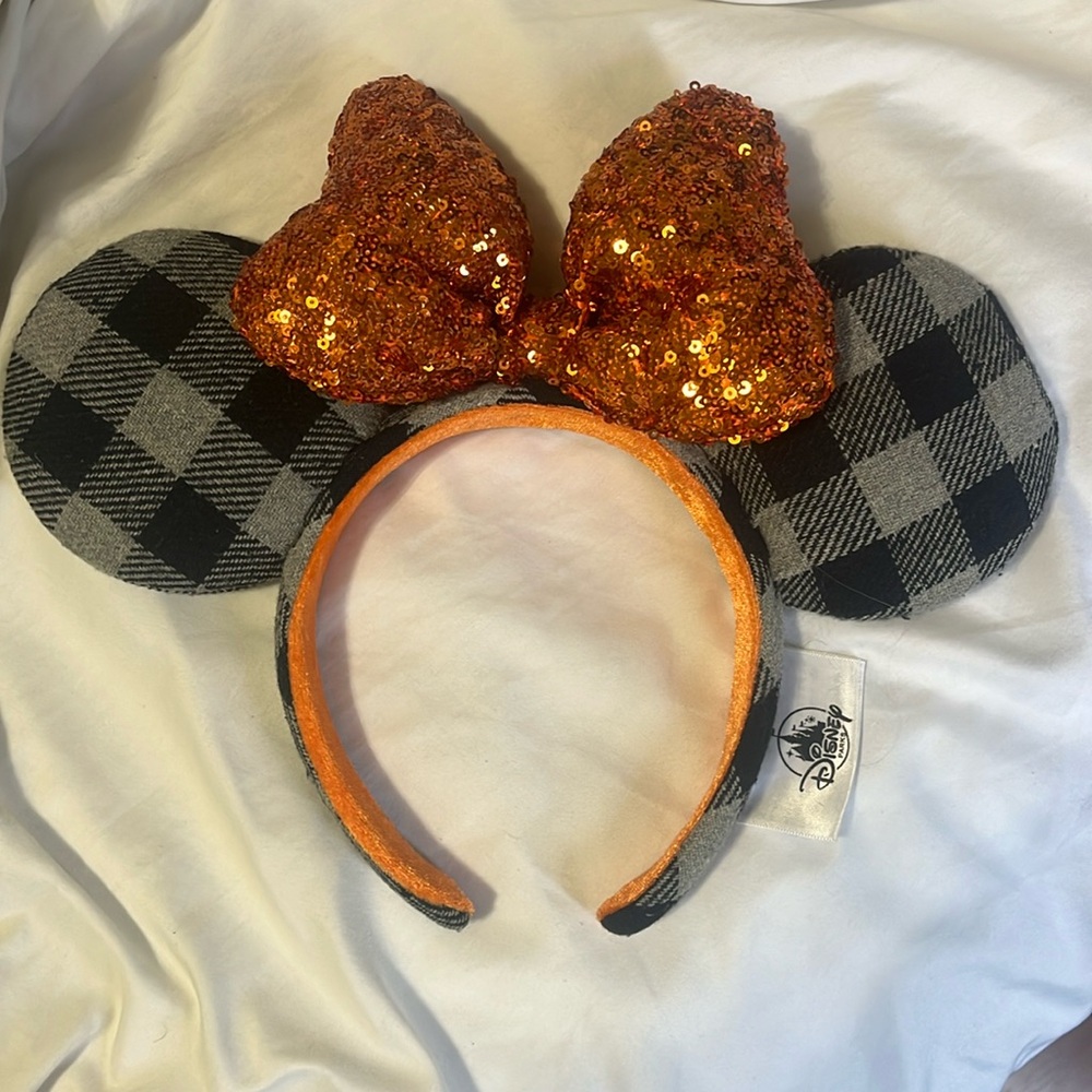 PLAID MINNIE EARS FALL DISNEY